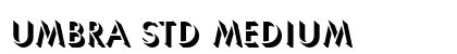 Umbra Std Medium font free download