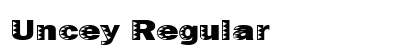 Uncey Regular Font Preview