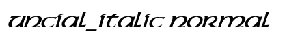 Uncial_Italic Normal font free download