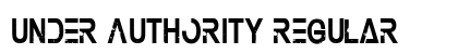Under Authority Regular Font Preview