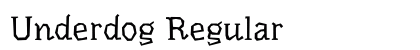 Underdog Regular font free download
