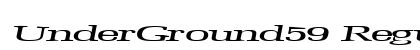 UnderGround59 Regular font free download