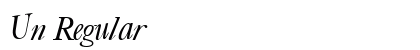 Un Regular font free download
