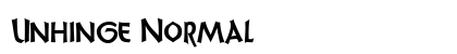 Unhinge Normal Font Preview