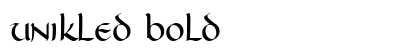 Unikled Bold font free download