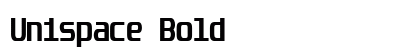 Unispace Bold font free download