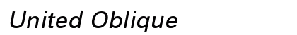United Oblique font free download