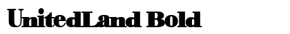 UnitedLand Bold Preview