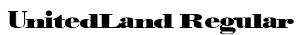 UnitedLand Regular font free download
