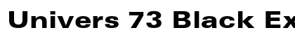 Univers 73 Black Extended Preview