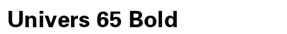 Univers 65 Bold Preview