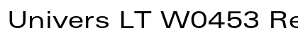 Univers LT W0453 Regular preview