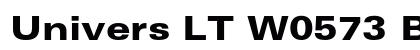 Univers LT W0573 Bold font free download