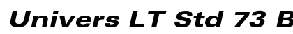 Univers LT Std 73 Black Extended Oblique Preview