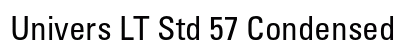 Univers LT Std 57 Condensed Preview