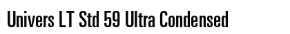 Univers LT Std 59 Ultra Condensed Preview