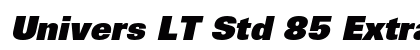 Univers LT Std 85 Extra Black Oblique Preview