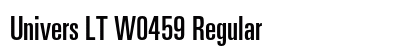 Univers LT W0459 Regular font free download
