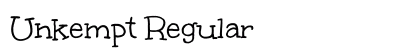 Unkempt Regular Font Preview