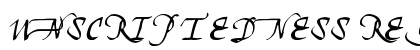 Unscriptedness Regular font free download