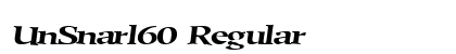 UnSnarl60 Regular font free download
