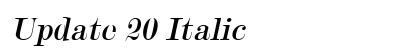 Update 20 Italic Preview