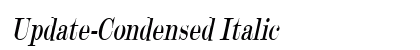Update-Condensed Italic preview