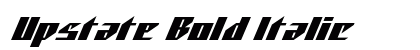 Upstate Bold Italic Preview
