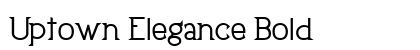 Uptown Elegance Bold Font Preview