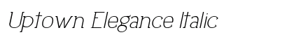 Uptown Elegance Italic Font Preview