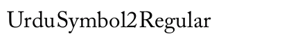 Urdu Symbol2 Regular font free download