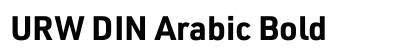 URW DIN Arabic Bold font free download