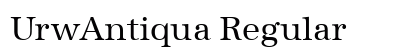 UrwAntiqua Regular Preview