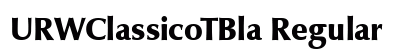 URWClassicoTBla Regular font free download