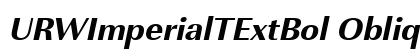 URWImperialTExtBol Oblique font free download
