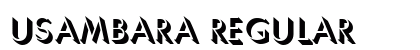 Usambara Regular Font Preview