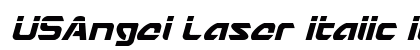 USAngel Laser Italic Italic font free download
