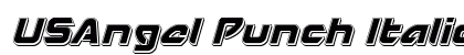 USAngel Punch Italic Italic font free download