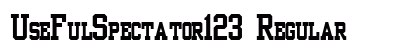 UseFulSpectator123 Regular font free download