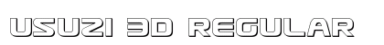 Usuzi 3D Regular font free download