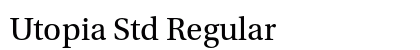 Utopia Std Regular font free download