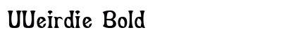 UUeirdie Bold Preview
