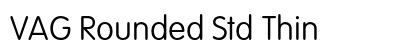 VAG Rounded Std Thin Preview