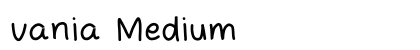 vania Medium font free download