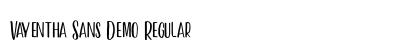 Vayentha Sans Demo Regular preview