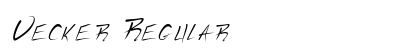 Vecker Regular font free download