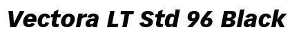 Vectora LT Std 96 Black Italic Preview