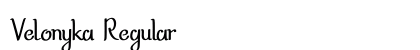 Velonyka Regular Font Preview