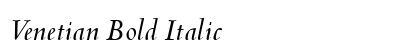 Venetian Bold Italic preview