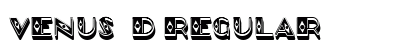 Venus 3D Regular font free download